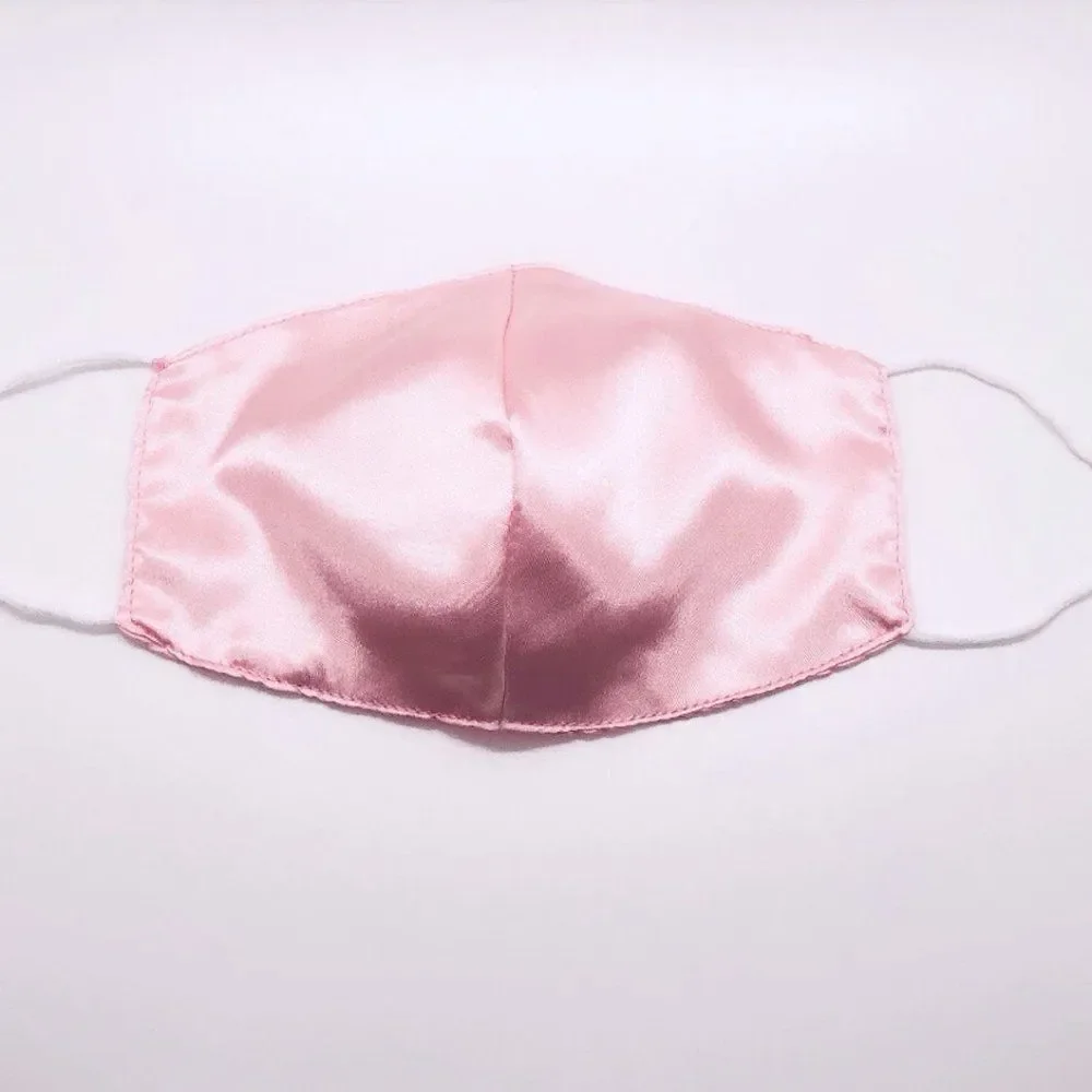 Rose Gold Silk Face Mask (OS) - Picture 1 of 1